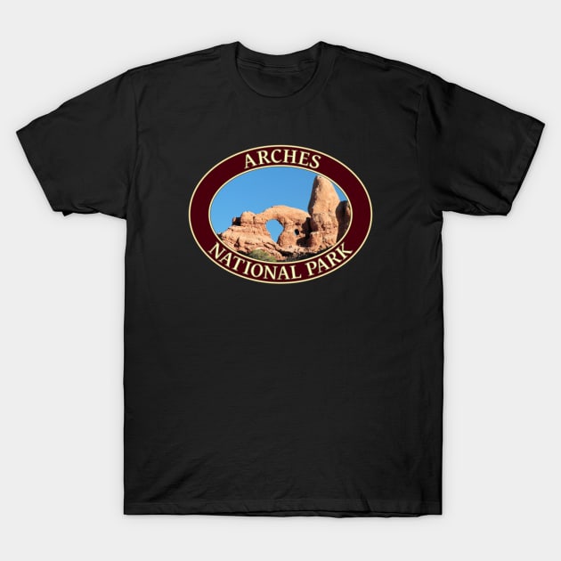 Turret Arch at Arches National Park in Moab, Utah T-Shirt by GentleSeas